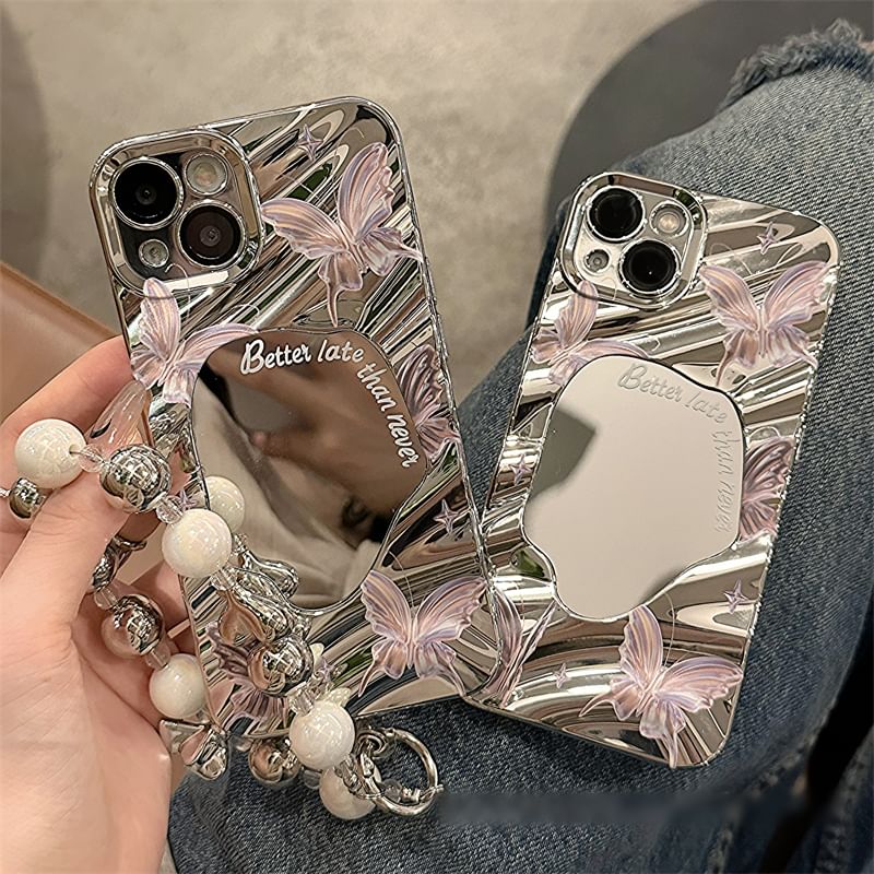 Strap Case Phone Mirrored Set / Butterfly FashionChic