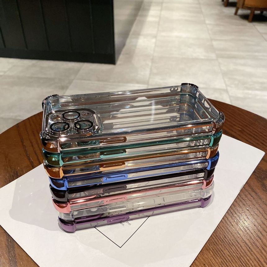 Case Metallic Phone Padded FashionChic
