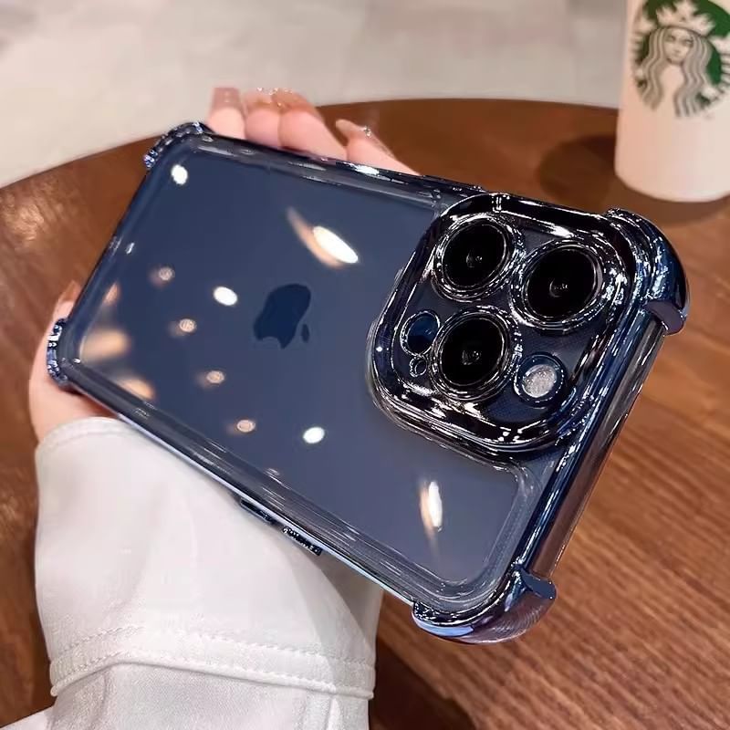 Case Metallic Phone Padded FashionChic