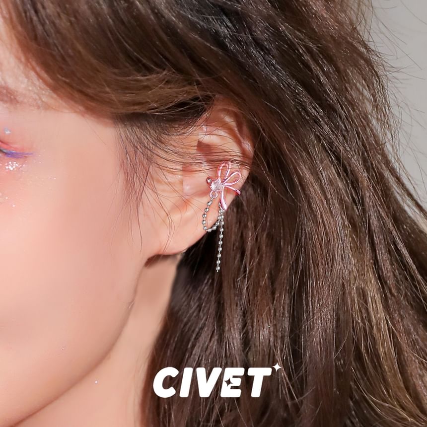 Rhinestone Earring Dangle Knot Alloy FashionChic
