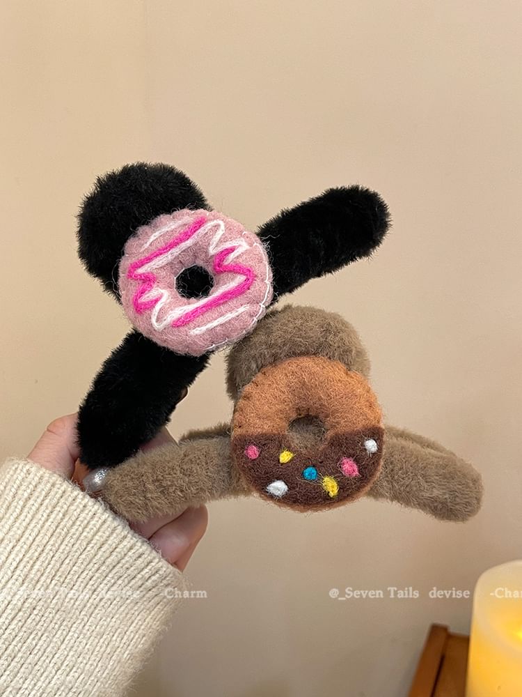 Acrylic Claw Hair Chenille Donut Clip FashionChic