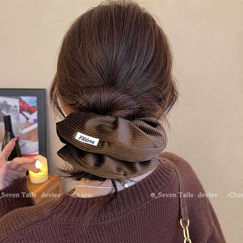 Label Scrunchie Lettering FashionChic