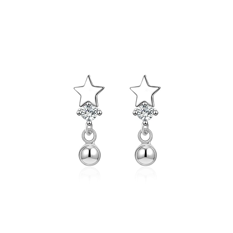 Cuff Star Huggie Sterling Earring S925 Ear / Silver FashionChic
