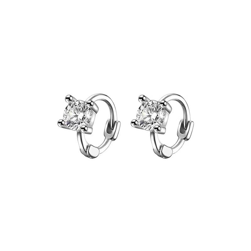 Huggie Rhinestone Earring Alloy FashionChic