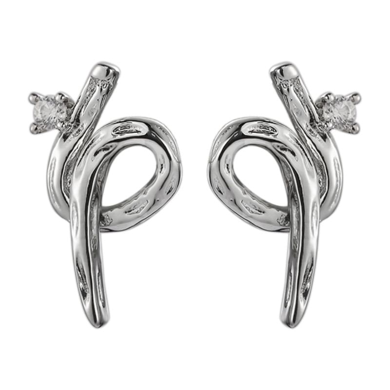 925 Earring Stud Sterling Silver FashionChic