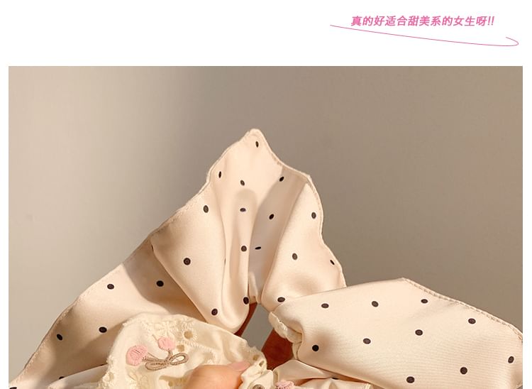 Dot Polka / Applique Designs) (Various Scrunchie Cherry FashionChic
