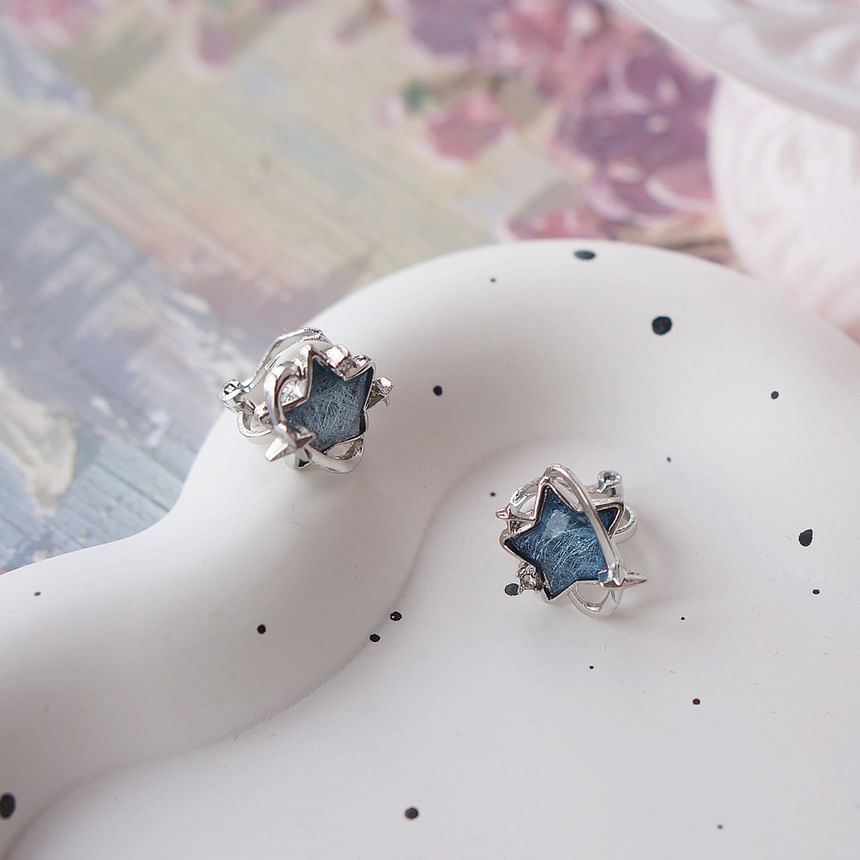 Earring / On Clip Star Stud FashionChic