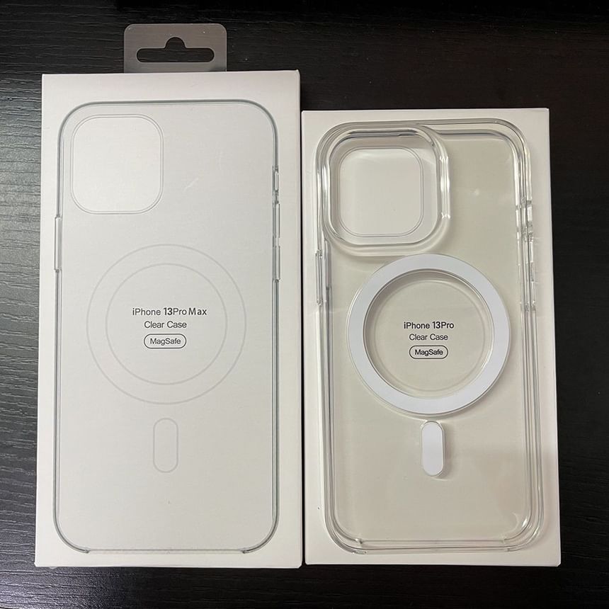 MagSafe) Phone with (Compatible Transparent Case Magnetic FashionChic