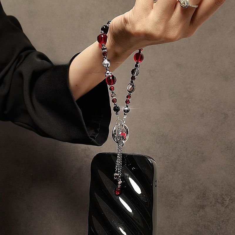 Bow Crystal Faux Phone Strap FashionChic