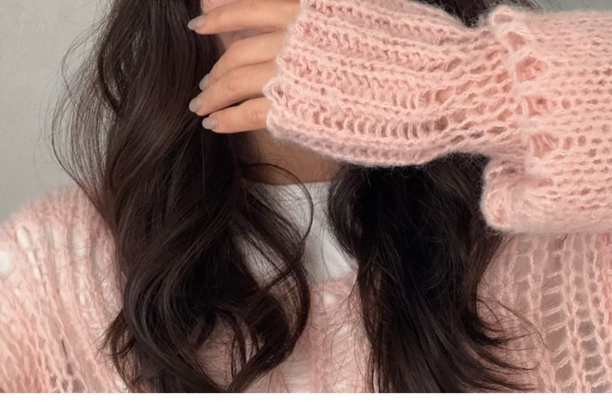 Set Fluffy Heart Clip Hair FashionChic