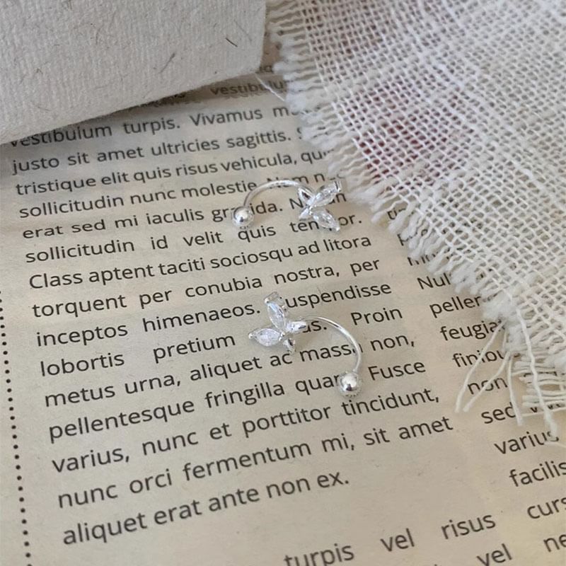 Alloy Jacket Rhinestone Ear Butterfly FashionChic