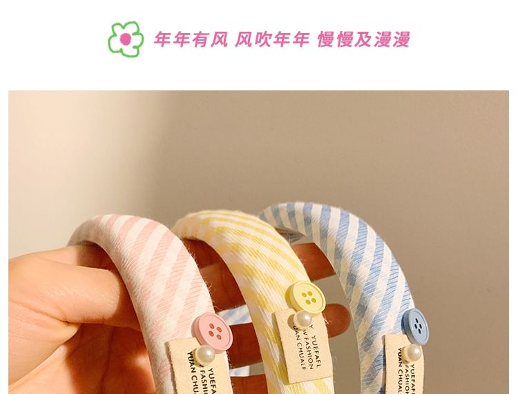 Headband Thick Striped FashionChic