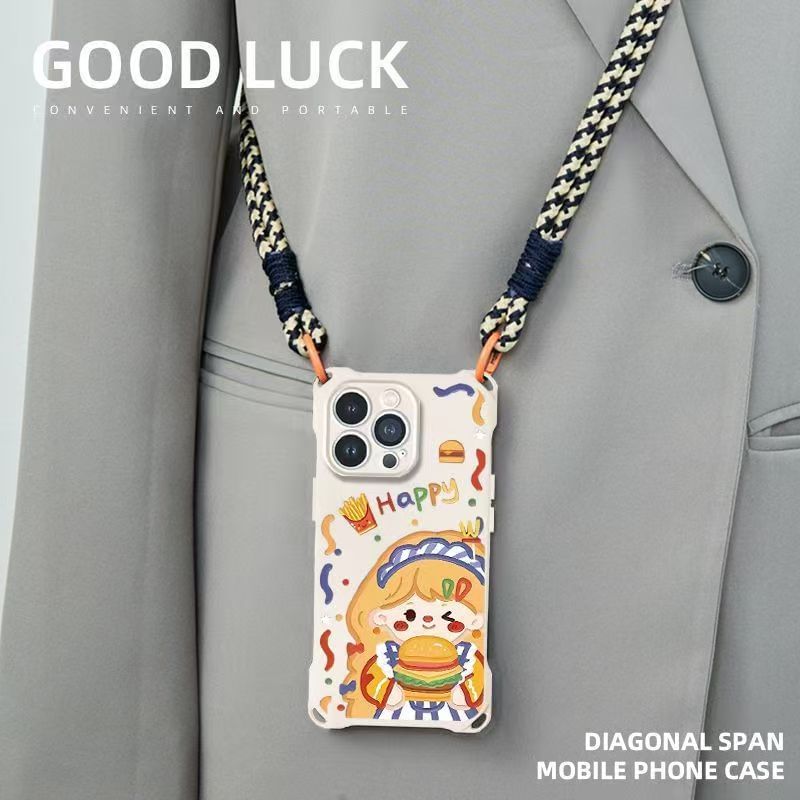 Case Girl Set Phone / Burger Strap Lanyard FashionChic