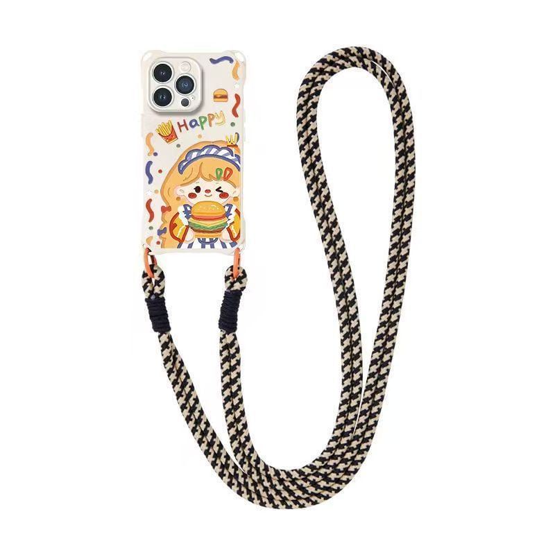 Case Girl Set Phone / Burger Strap Lanyard FashionChic