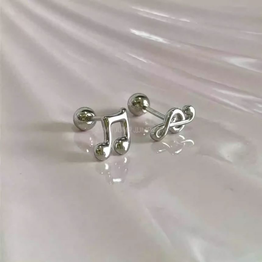 Music Earring Stud Note FashionChic