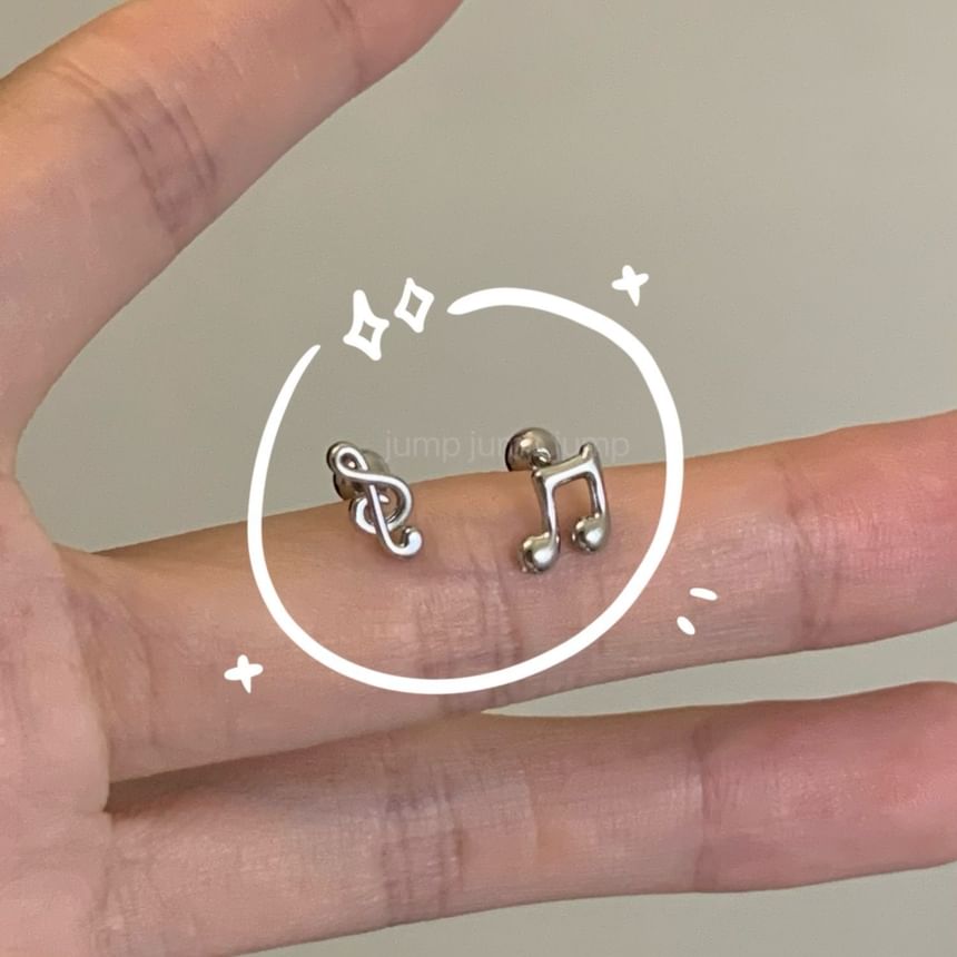 Music Earring Stud Note FashionChic