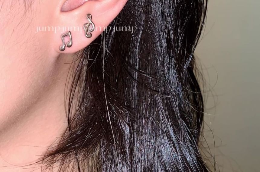 Music Earring Stud Note FashionChic