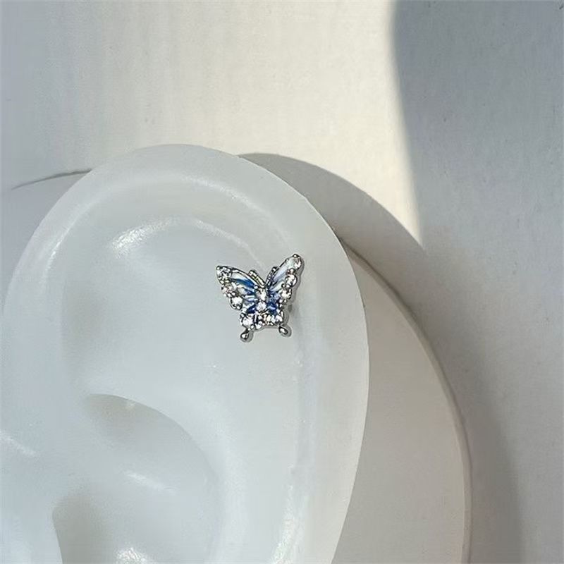 Rhinestone Earring Stud Butterfly FashionChic