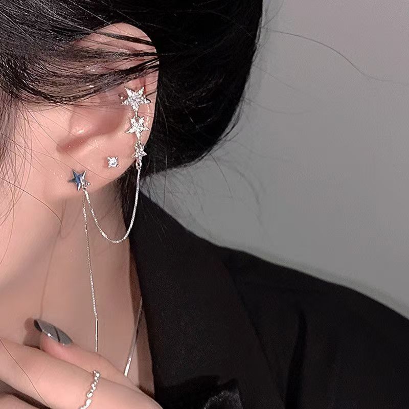 Earring Chained Cuff Star FashionChic