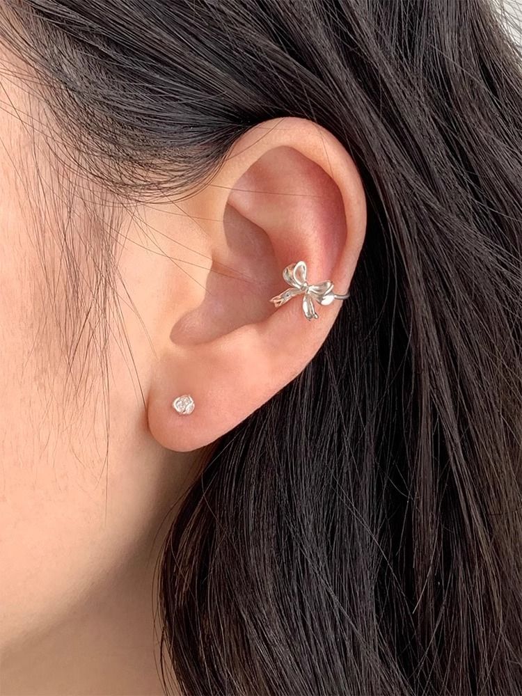 Bow Alloy Ear Cuff FashionChic