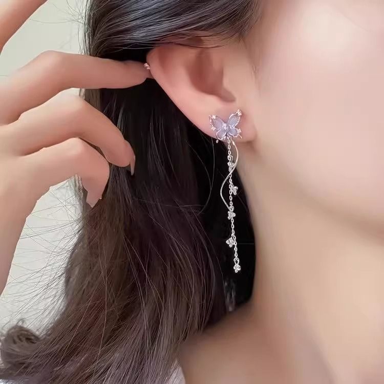 Butterfly Alloy Dangle Earring FashionChic