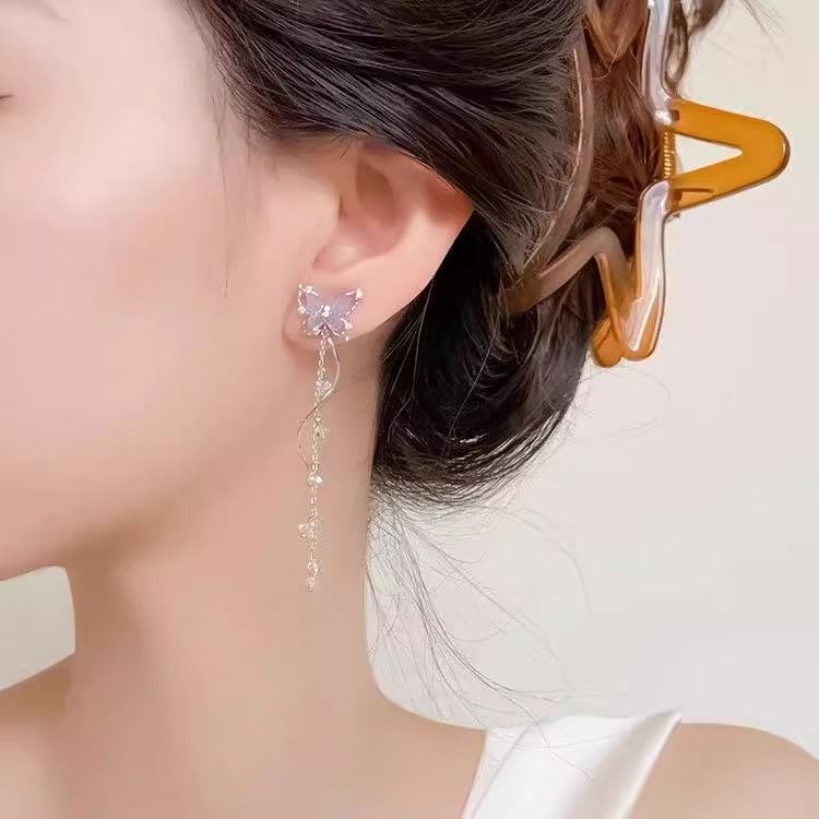 Butterfly Alloy Dangle Earring FashionChic