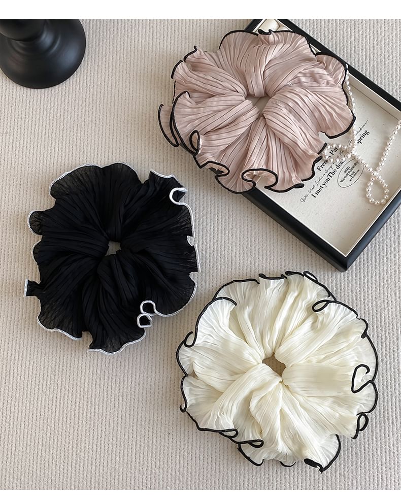 Contrast Scrunchie Trim FashionChic