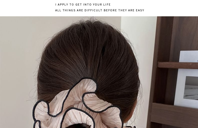 Contrast Scrunchie Trim FashionChic