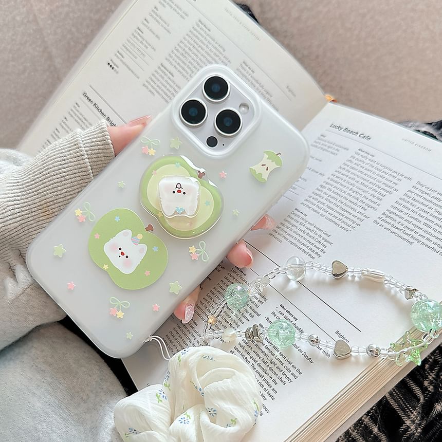 Phone Decoration Strap Rotatable Apple / Adhesive Case Dog Set FashionChic