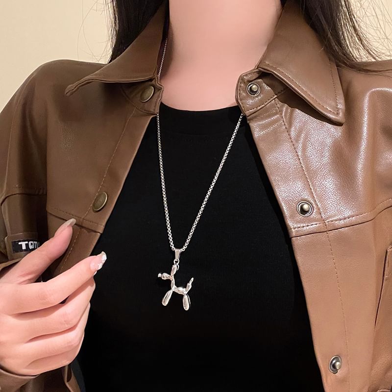 Balloon Pendant Dog Necklace FashionChic