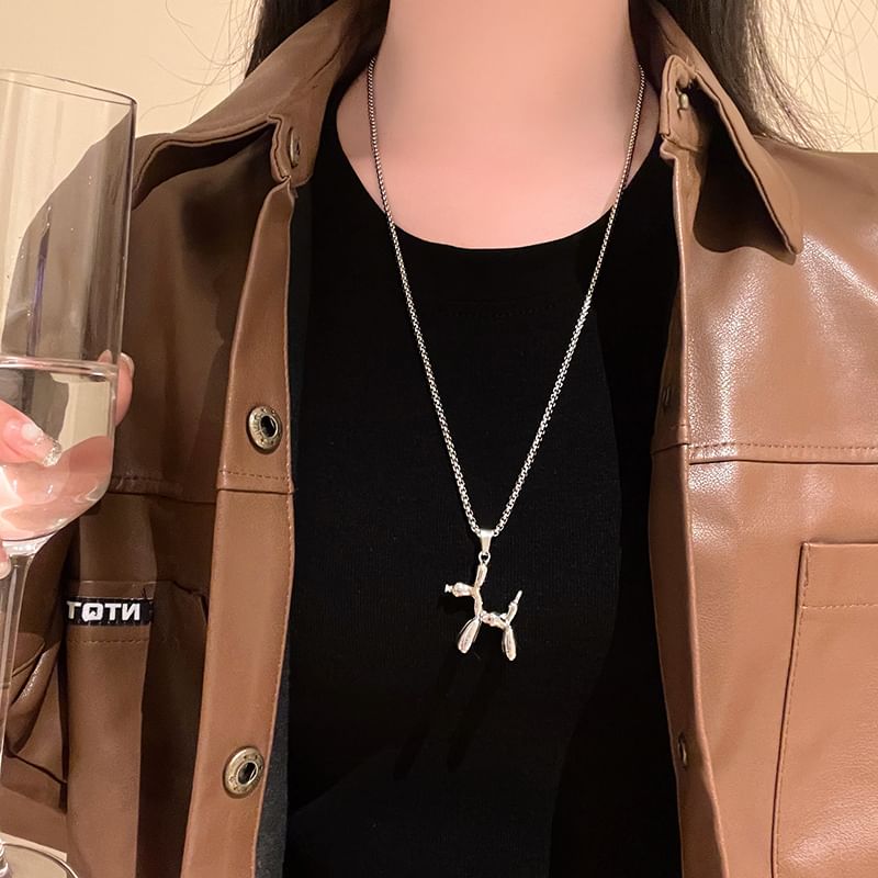 Balloon Pendant Dog Necklace FashionChic