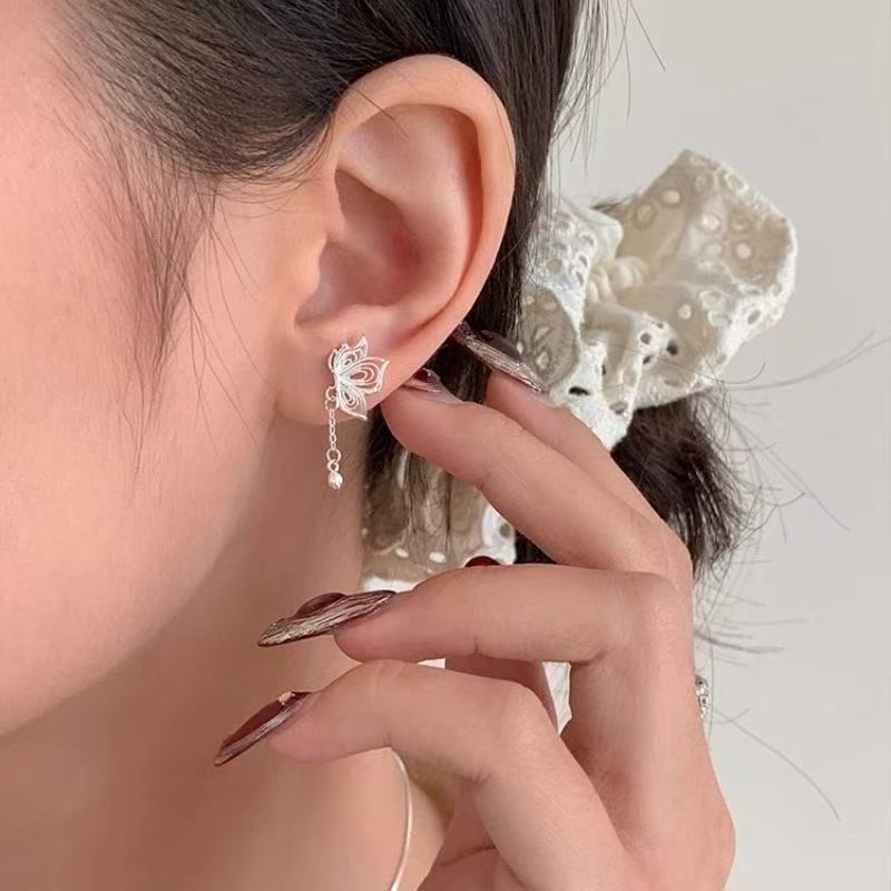 Alloy Earring Drop Butterfly FashionChic