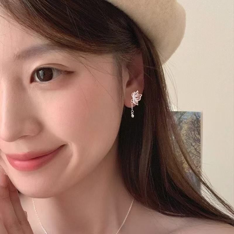 Alloy Earring Drop Butterfly FashionChic
