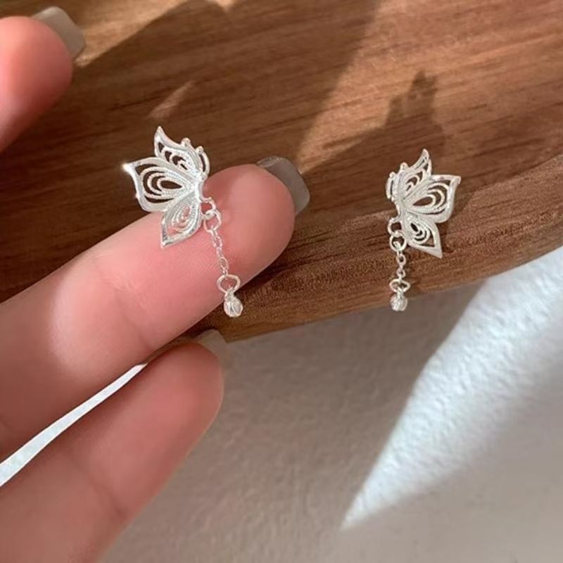 Alloy Earring Drop Butterfly FashionChic