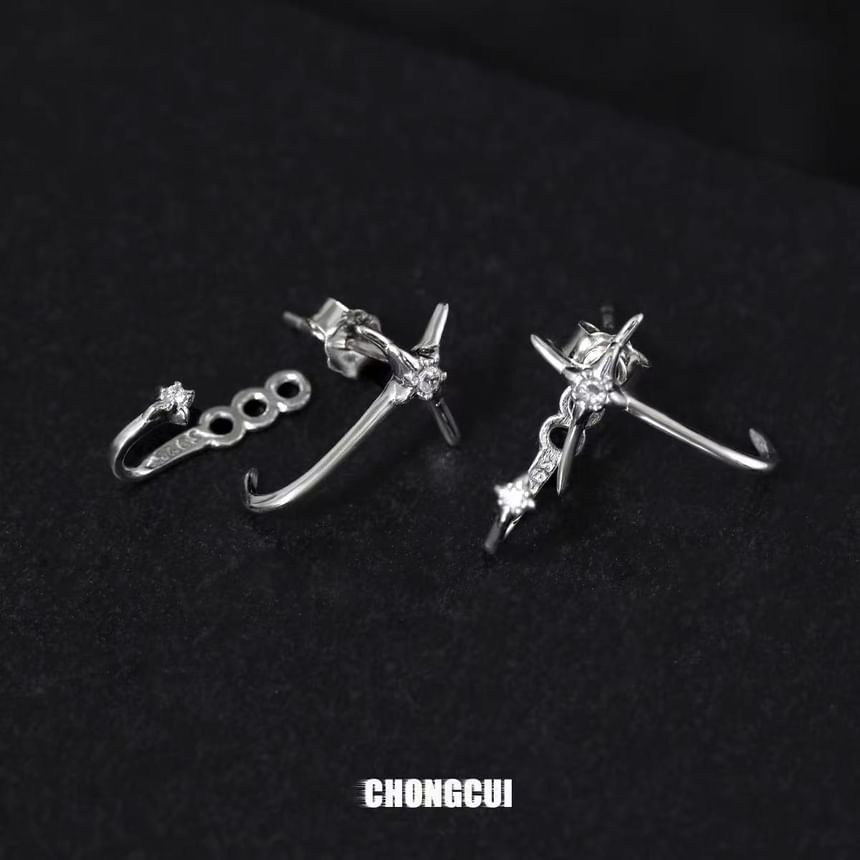 Earring Star Stud Alloy FashionChic