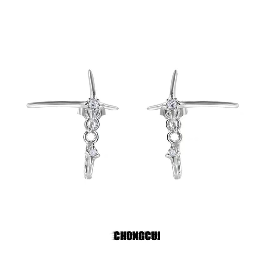 Earring Star Stud Alloy FashionChic
