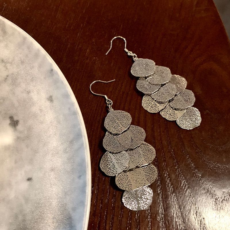 Alloy Earring Leaf Chandelier FashionChic