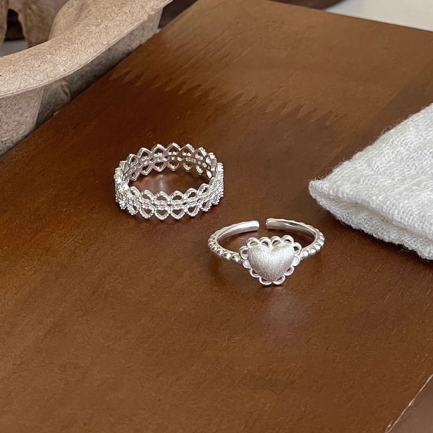 Heart 2: Cutout Set Ring + Alloy of Open FashionChic
