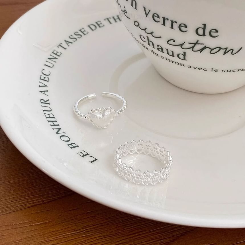 Heart 2: Cutout Set Ring + Alloy of Open FashionChic