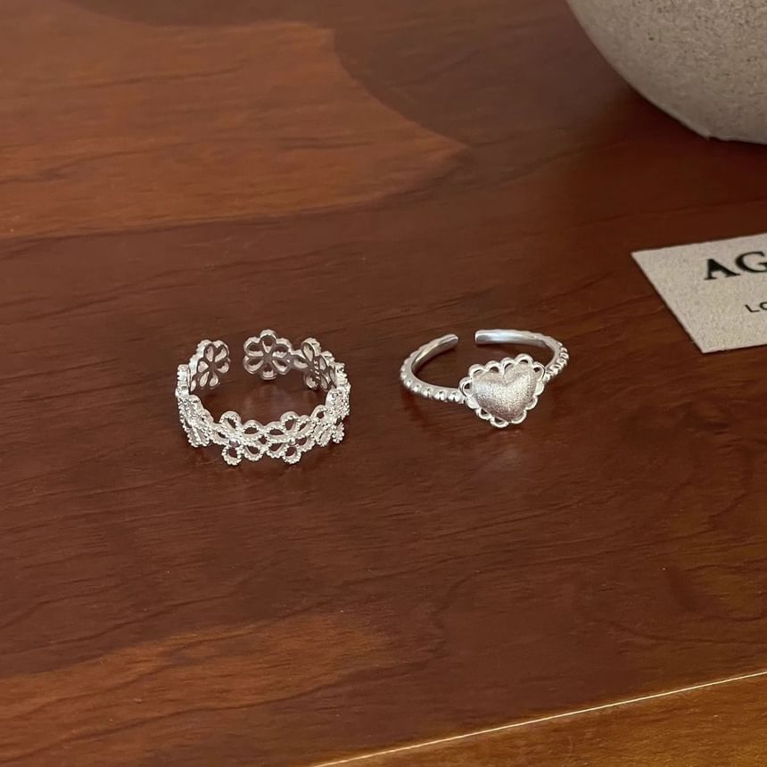 Heart 2: Cutout Set Ring + Alloy of Open FashionChic