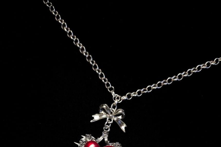 Alloy Necklace Pendant Heart Cross FashionChic