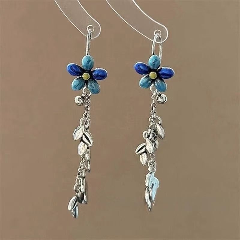 Dangle Floral Earring Alloy FashionChic