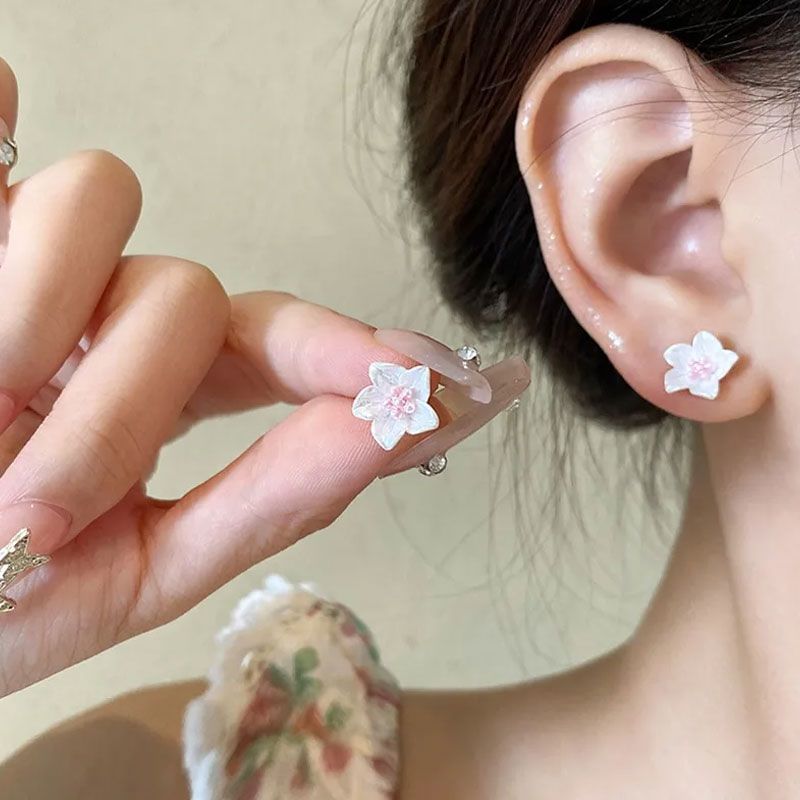 3 of Earring Stud (Various Designs) Set Pairs: Floral Alloy FashionChic
