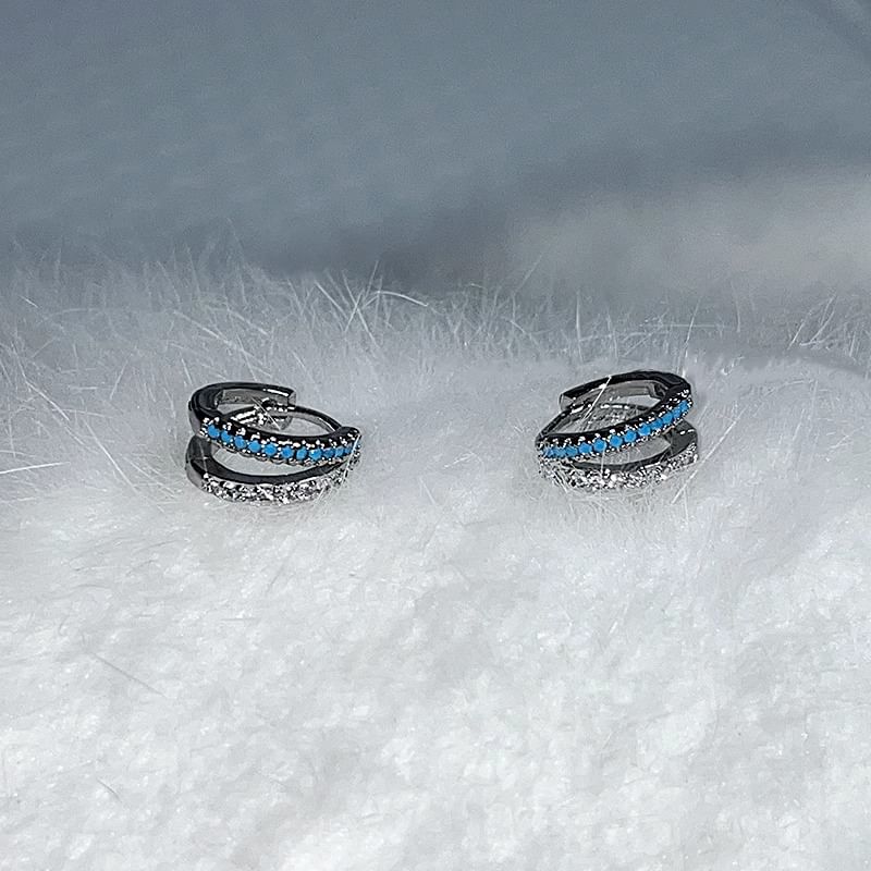 Earring Rhinestone Huggie FashionChic