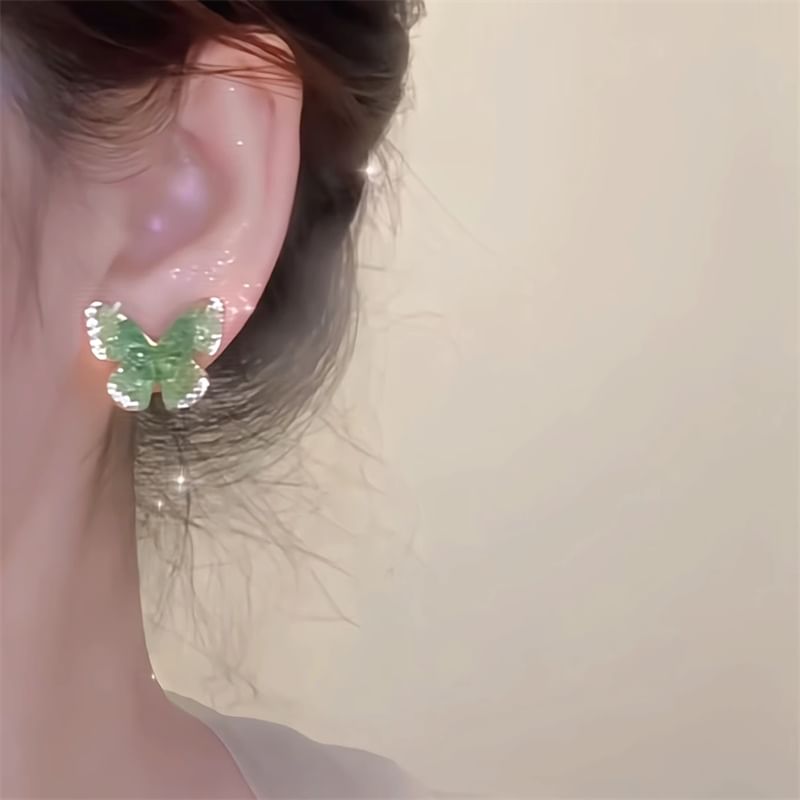 Butterfly Rhinestone Earring Stud FashionChic