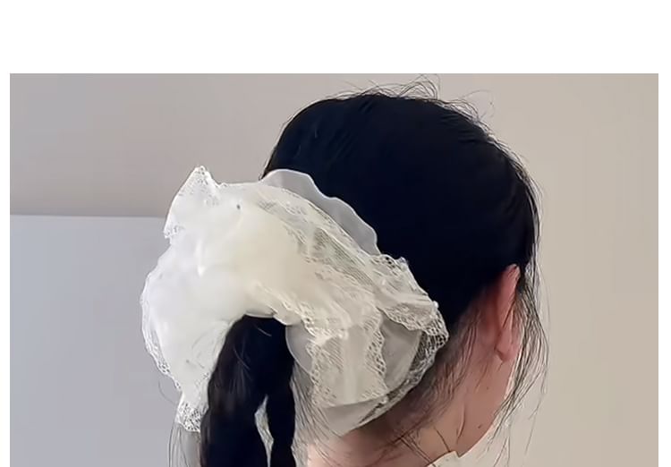 Trim Scrunchie Lace FashionChic