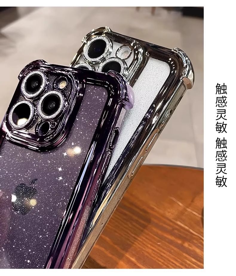 Case Glitter Transparent iPhone FashionChic