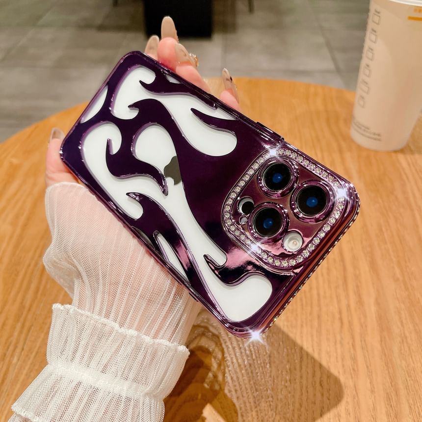 Case iPhone Rhinestone Flame FashionChic