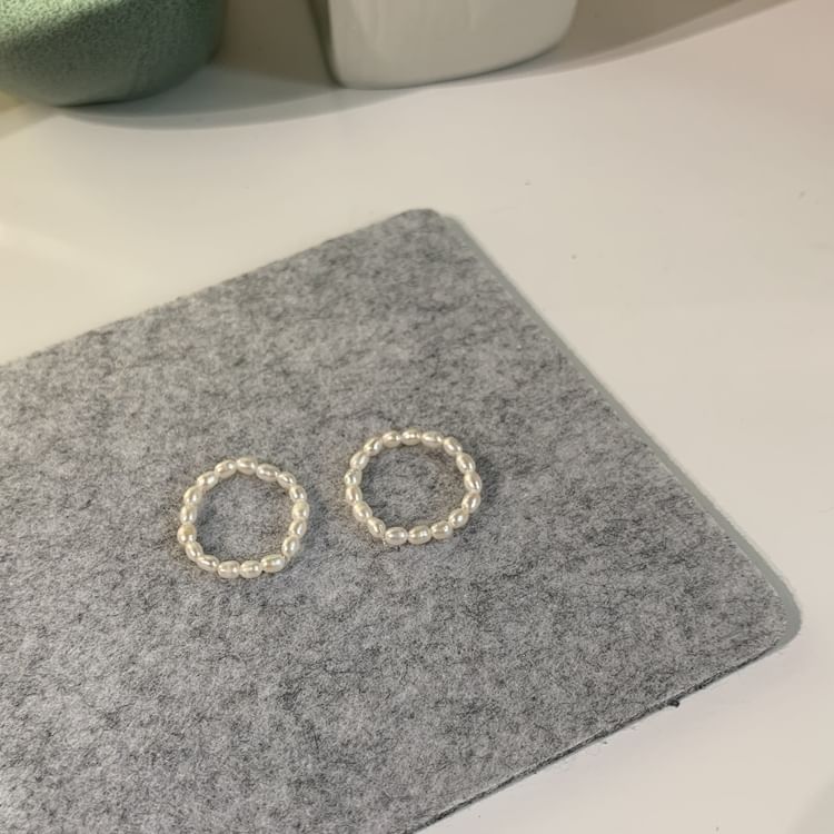 Ring Natural Beaded Pearl FashionChic