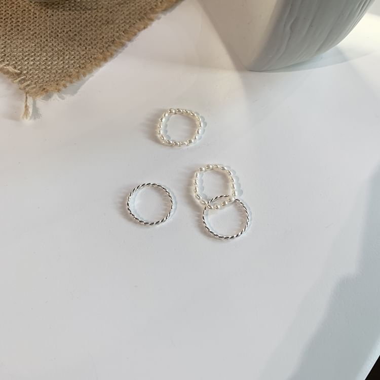 Ring Natural Beaded Pearl FashionChic